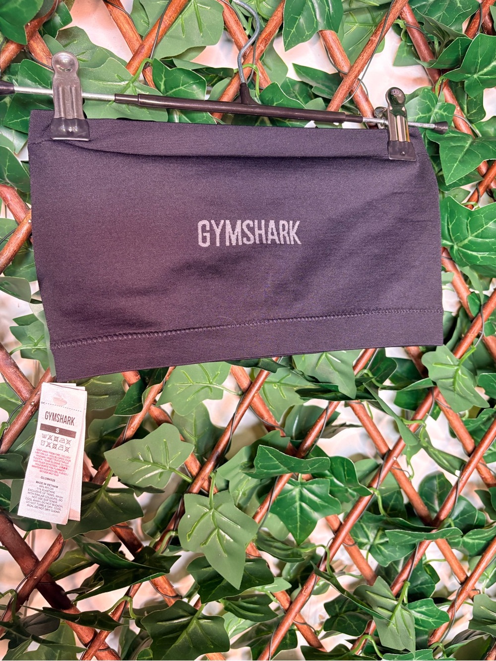 Gymshark Black Sports Bandeau Top